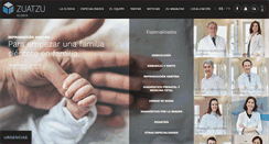 Desktop Screenshot of clinicazuatzu.com